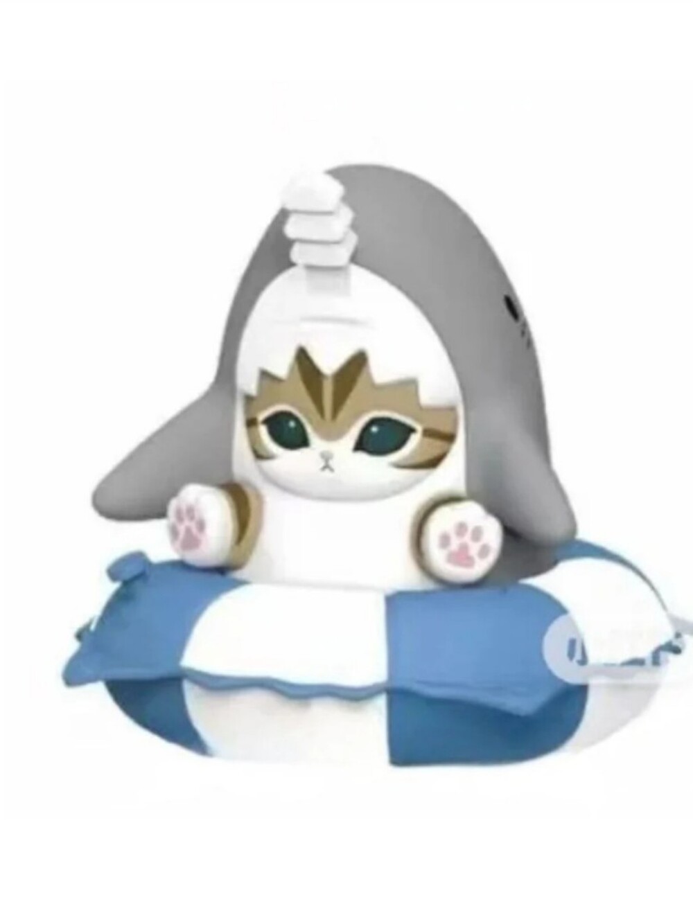 Mofusand Swimming Ring Series Stamp & Figure